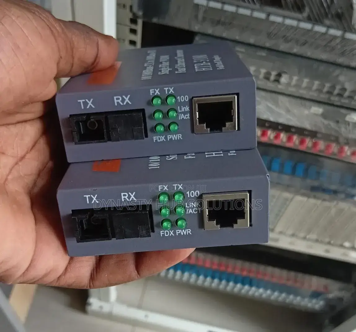 Fiber Media Converter a and B Terminal
