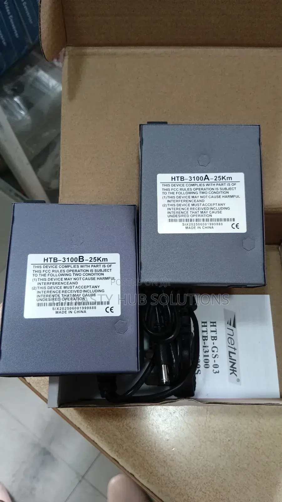 Fiber Media Converter a and B Terminal