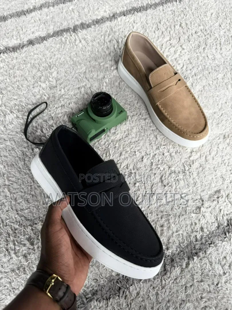 Men's Leather Shoes Zara Hotly Branded Materials Original Na Quality