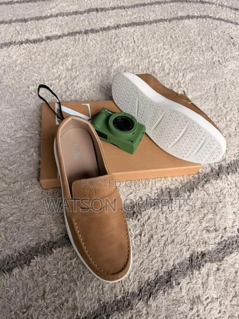 Men's Leather Shoes Zara Hotly Branded Materials Original Na Quality