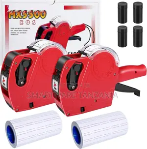 Mx5500 Eos Price Gun Red Twin Pack Labels Ink Rollers Combo