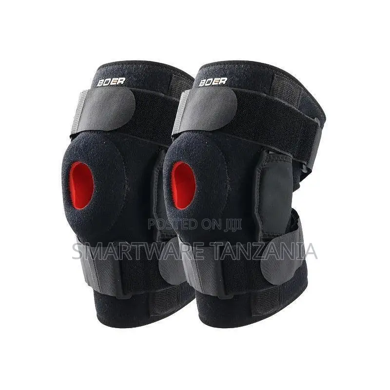 Boer Knee Brace Open Patella Red Sport Support Straps
