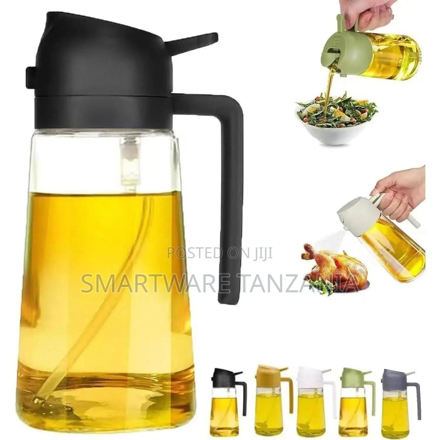 2-in-1 Oil Dispenser Bottle Spray And Pour In 5 Colors