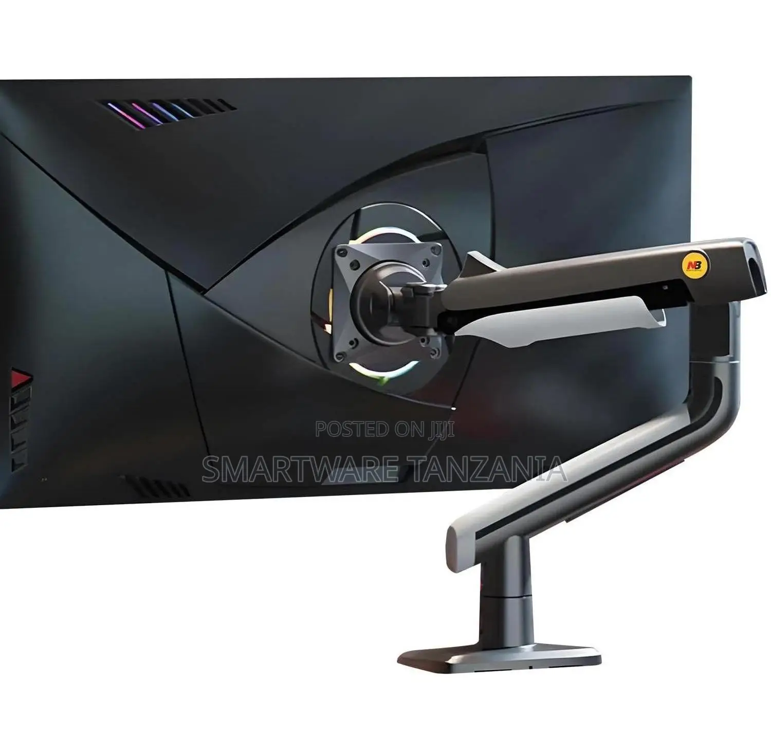 Nb Gas Spring Single Monitor Arm Desk Mount Gaming Screen 27'' To 50''