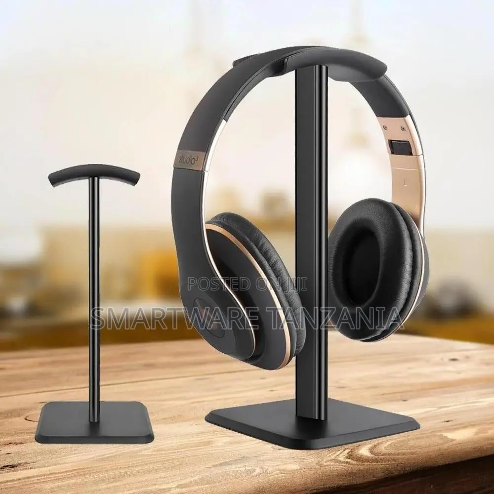 Black Aluminum Headphone Stand Hanger Desk Holder Universal