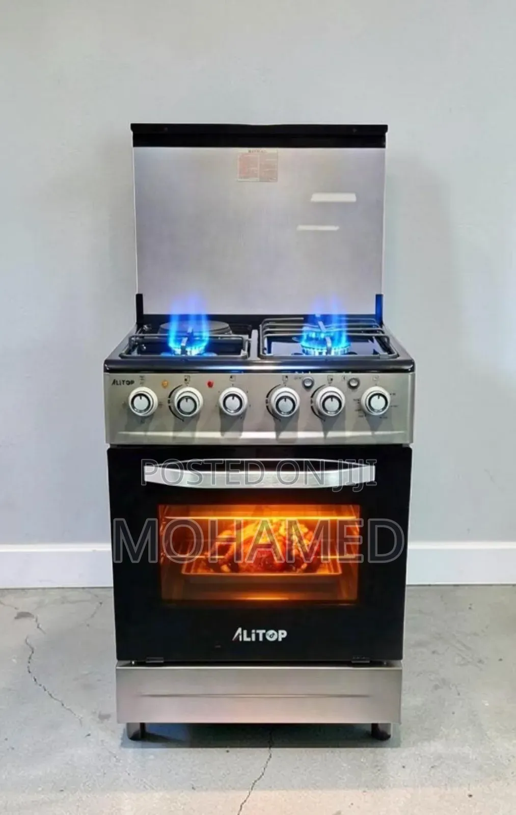 Alitop Jiko La Kisasa (Gas 3 + Electric 1 + Oven) 