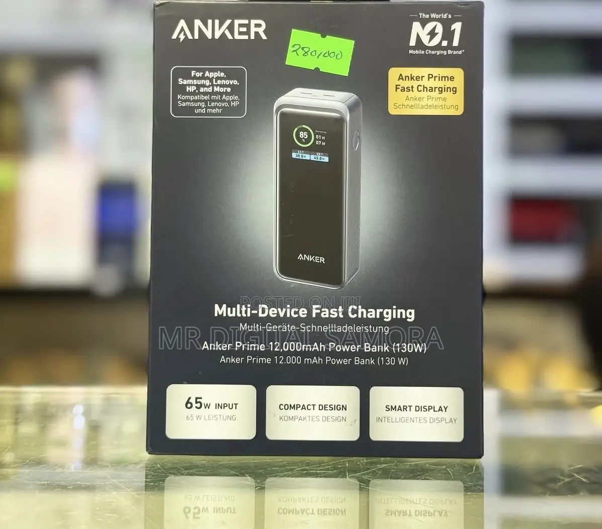 Anker Multi-Device Fast Charging 12000mah,130w