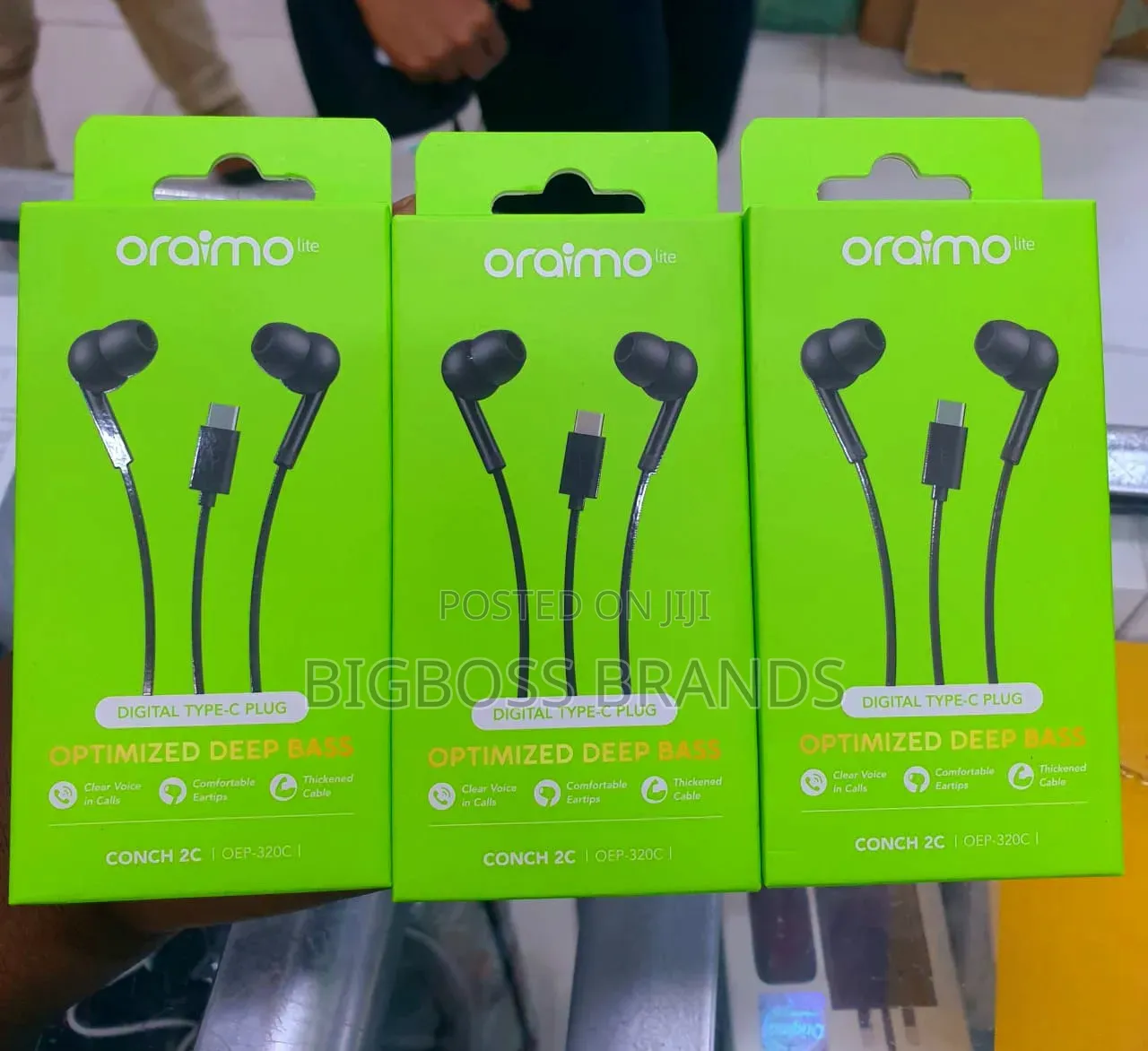 Oraimo Super Bass Type C Plug Wired Earphone