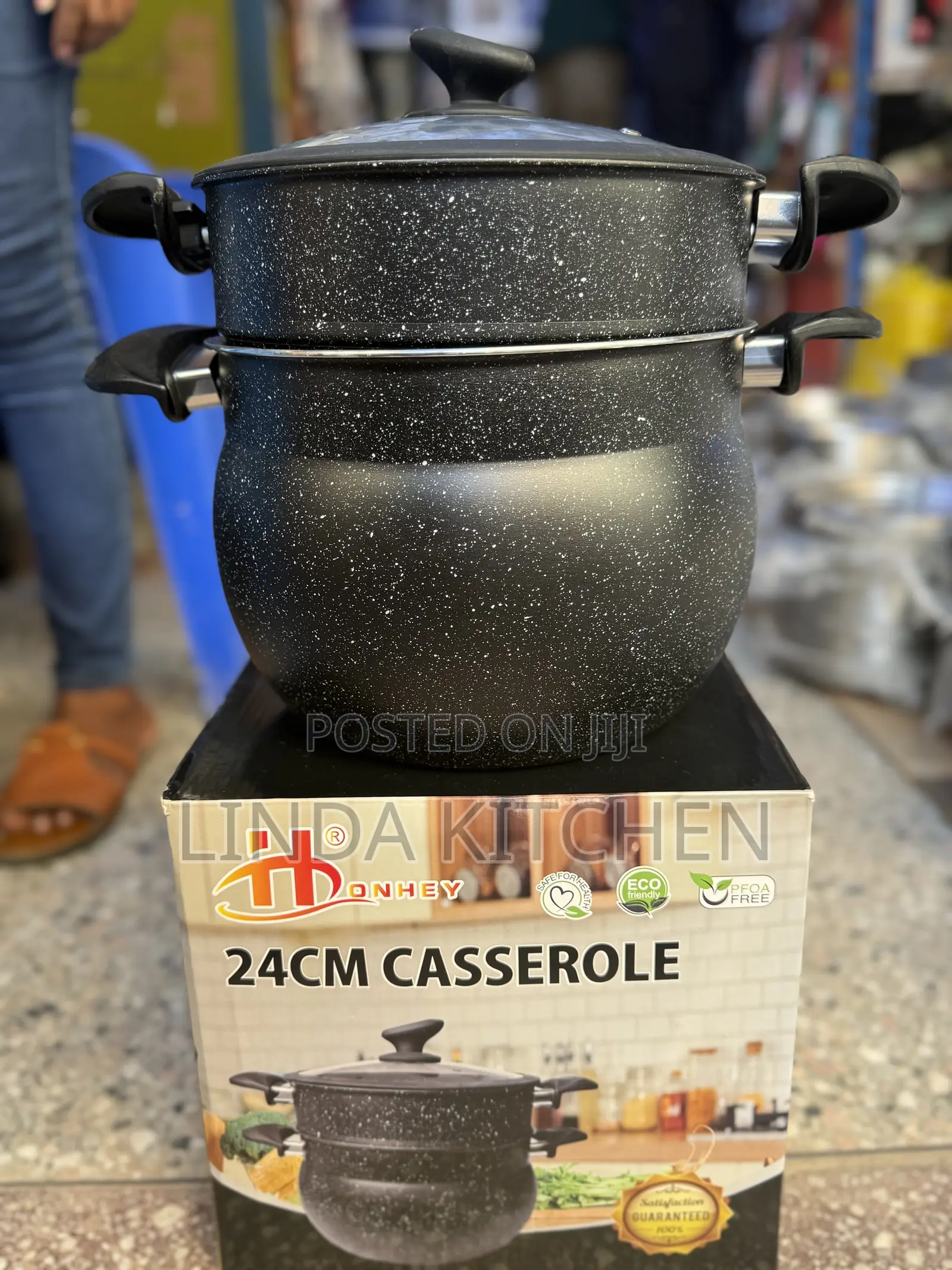 24cm Nonstick Pot Cook and Steam