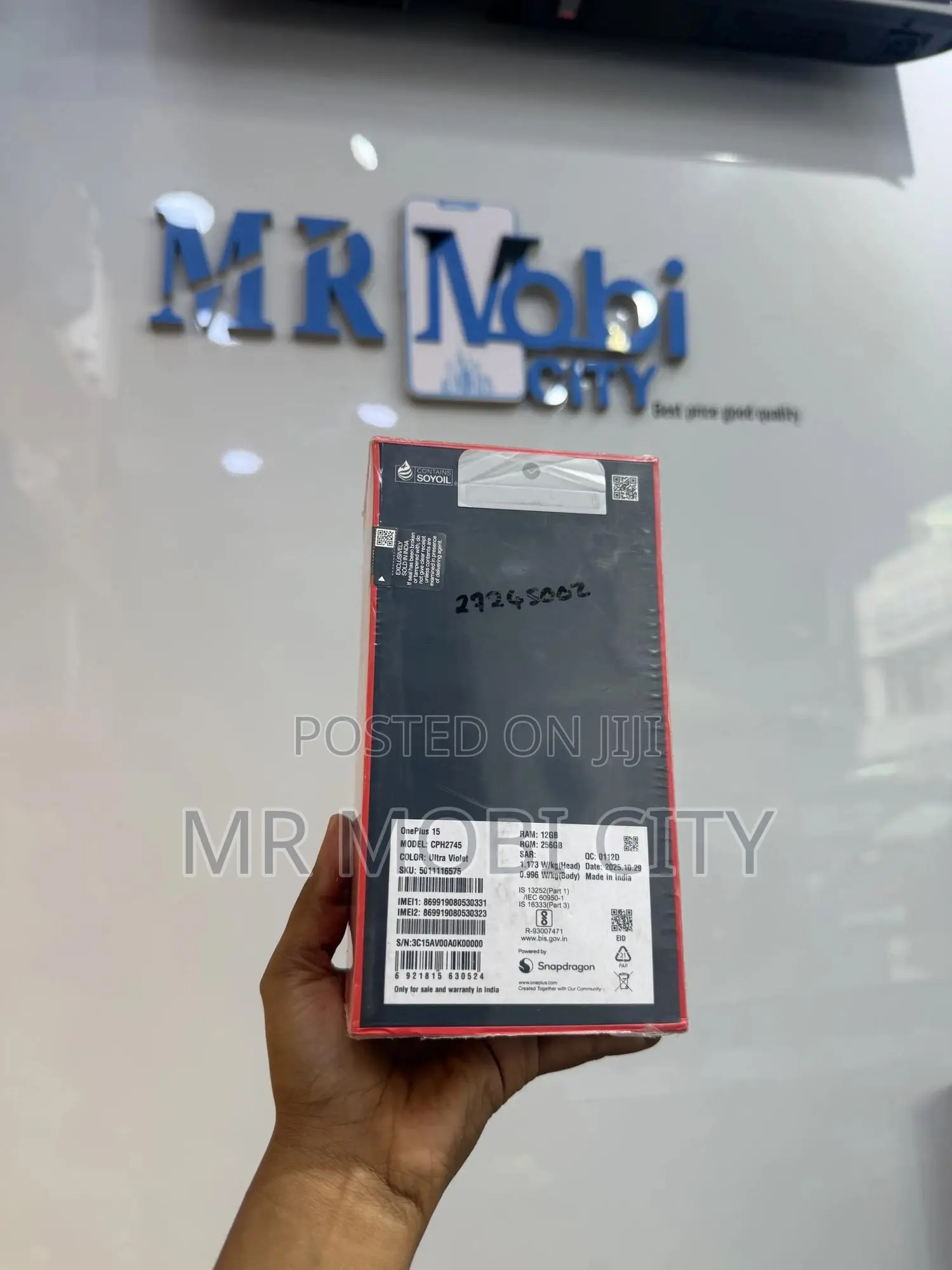 New OnePlus 15 256 GB Black