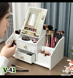 PVC Plastic Dressing Table Free Mirror