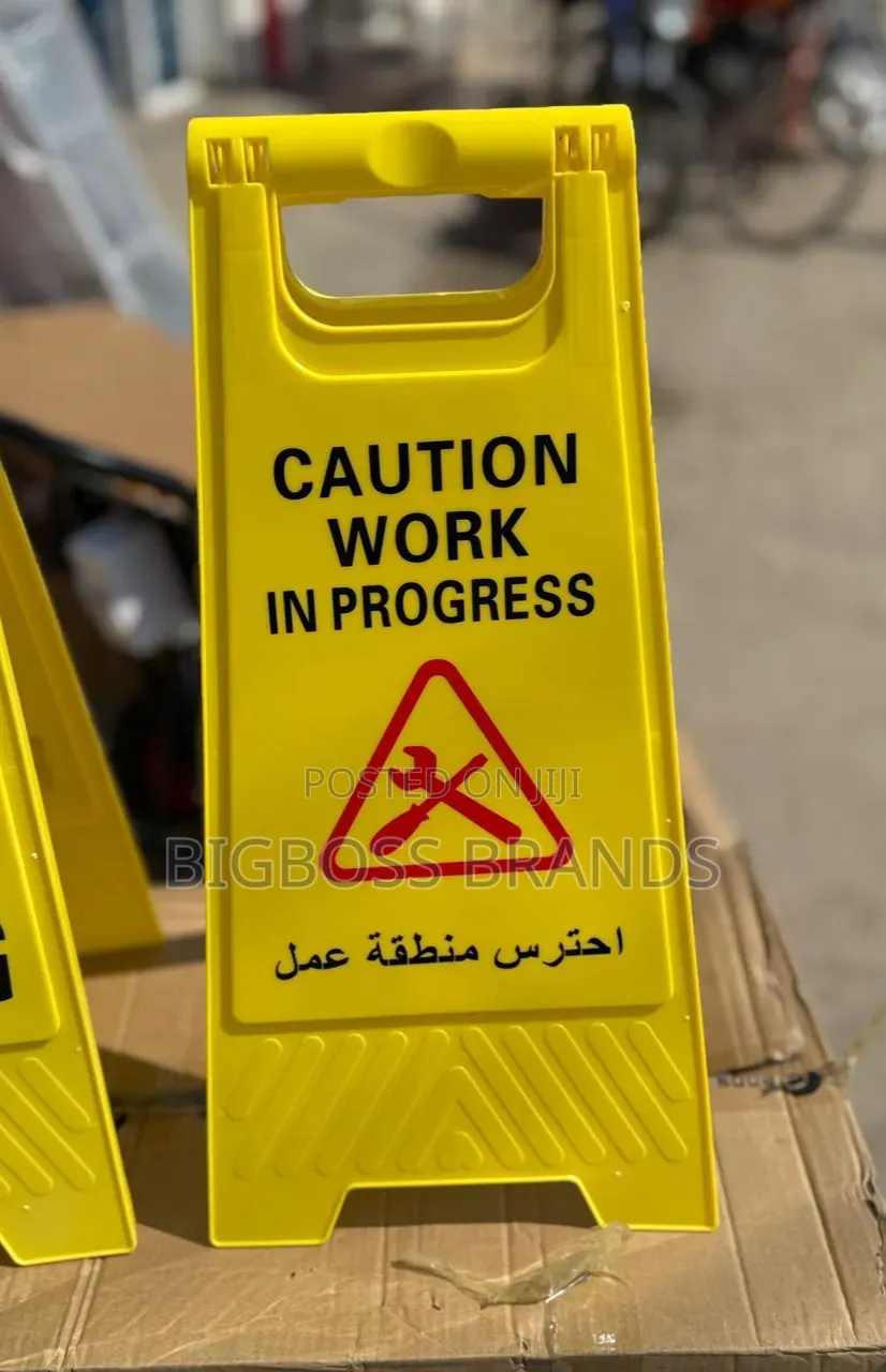 Caution Work In Progress Indicator Sign