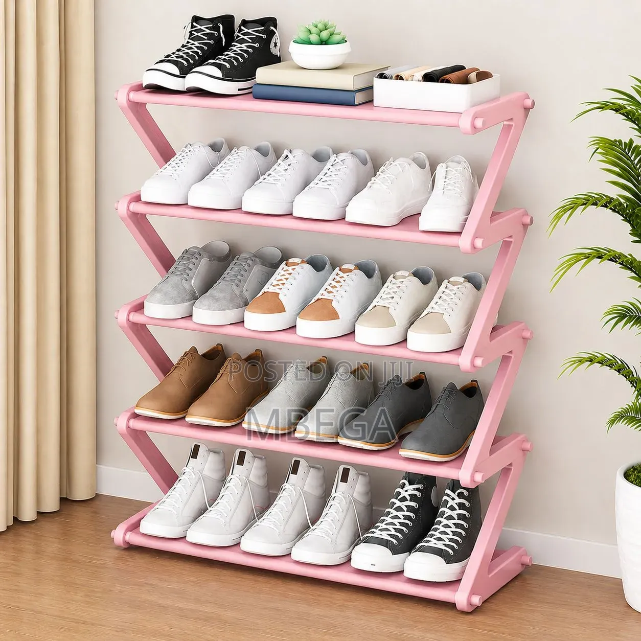 Z- Shapes Shoes Rack 56*19*64cm 5 Layer