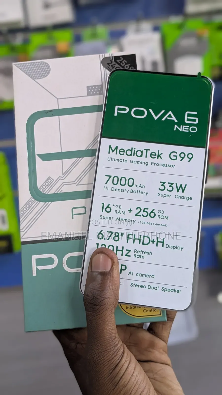 New Tecno Pova 6 Pro 5G 256 GB