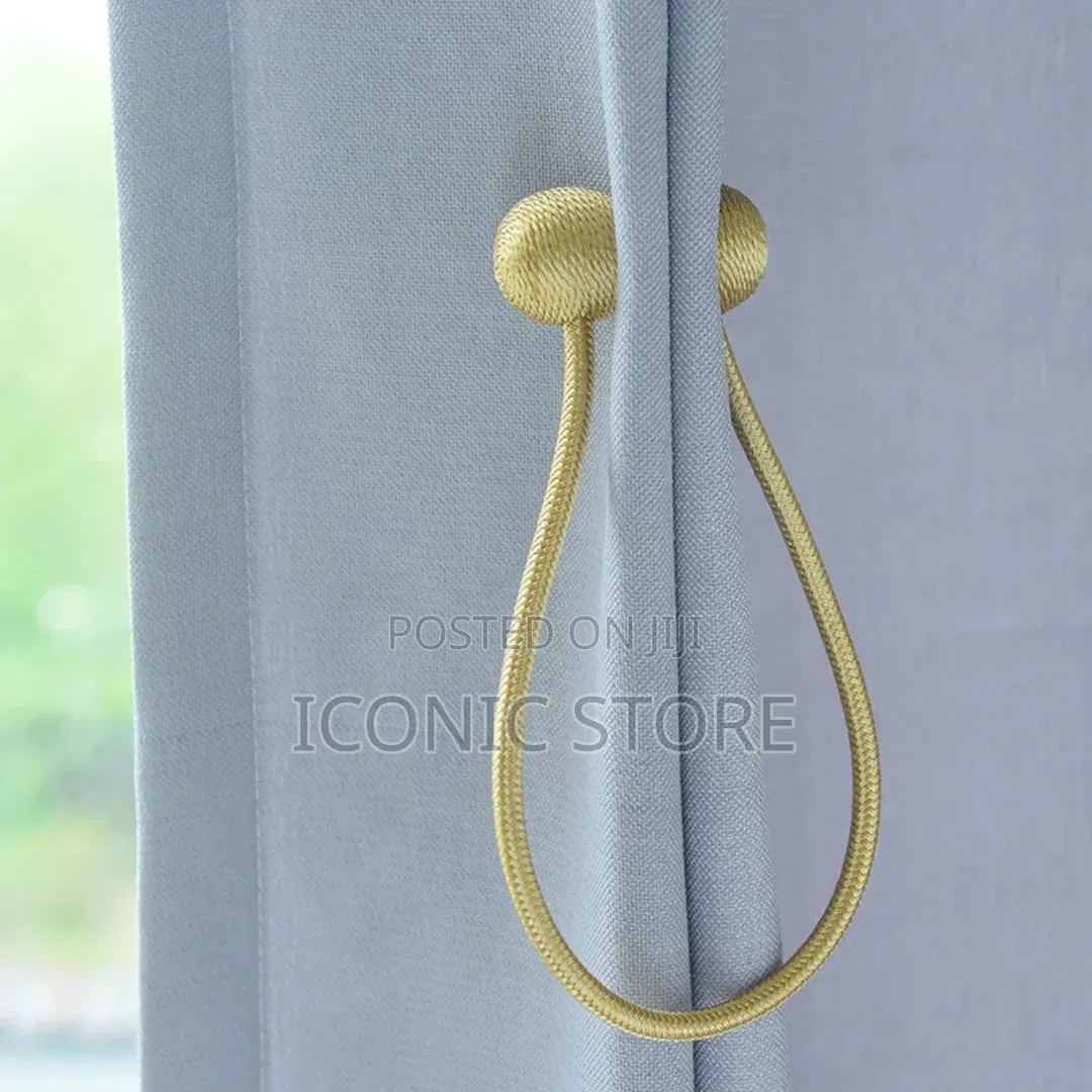 Elegant Curtain Tieback Rope – Magnetic Holder for Curtains
