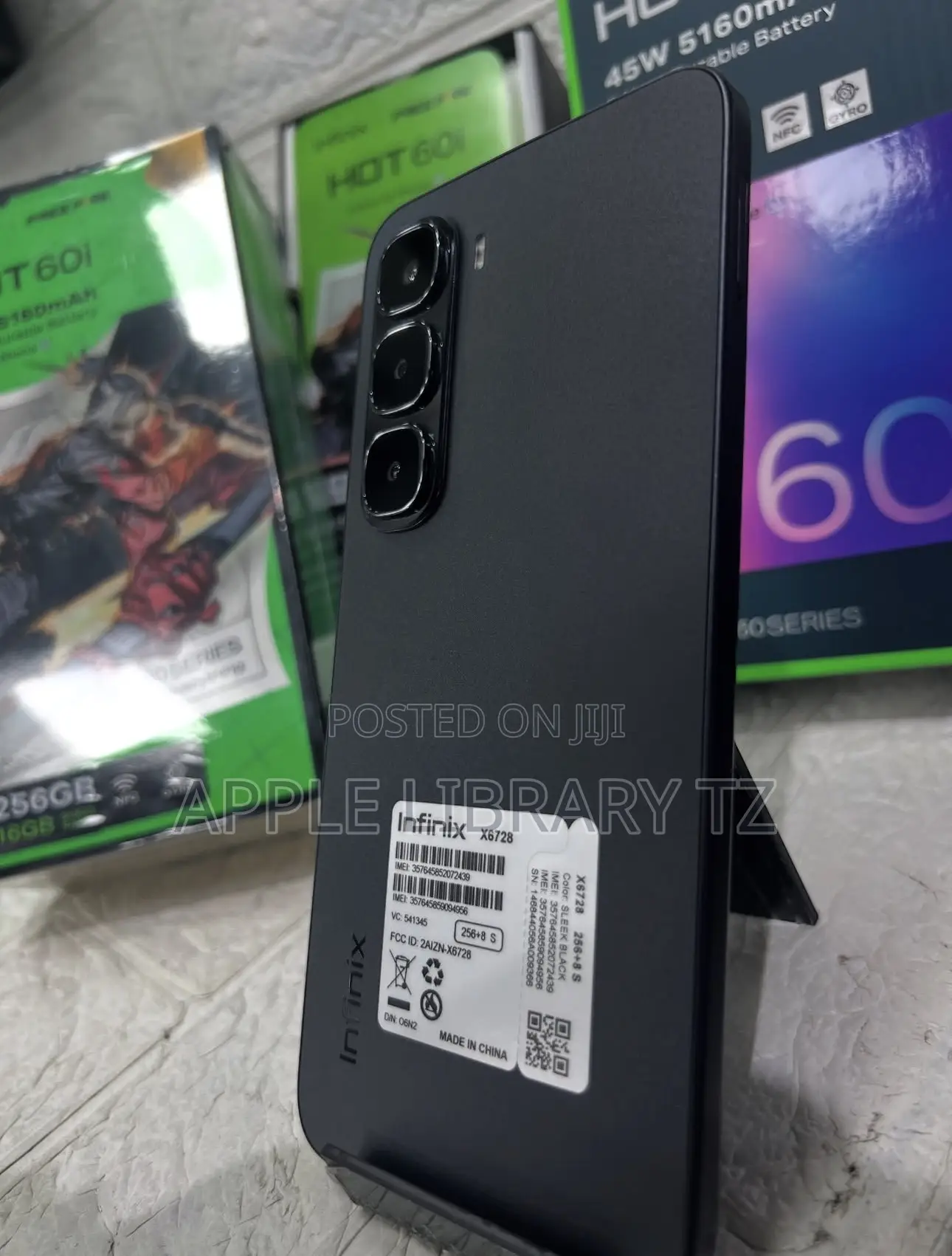 New Infinix Hot 60i 128 GB Black