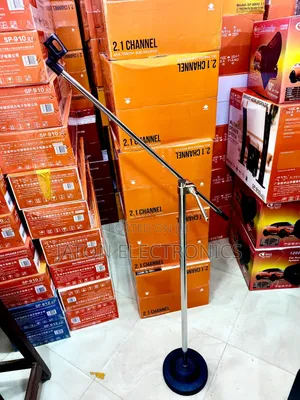 Microphone Stand {Silver Metalic}