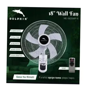 *Dolphin  Wall Fan Size 18 Model With Remote* 