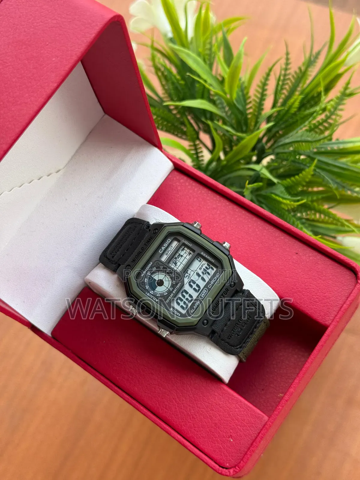 Men's New Watches World Time Casio New Model Leather Straps Smart