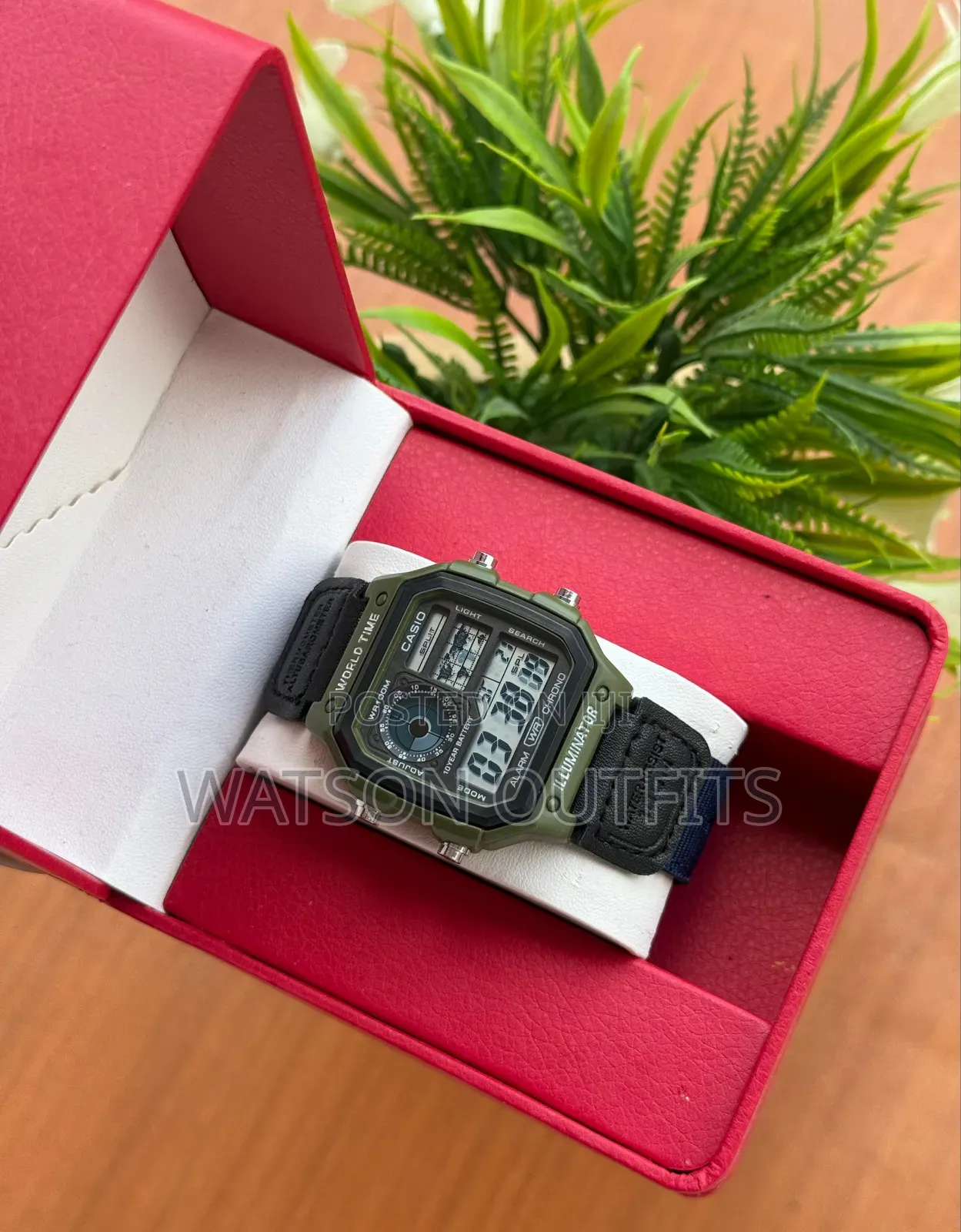 Men's New Watches World Time Casio New Model Leather Straps Smart