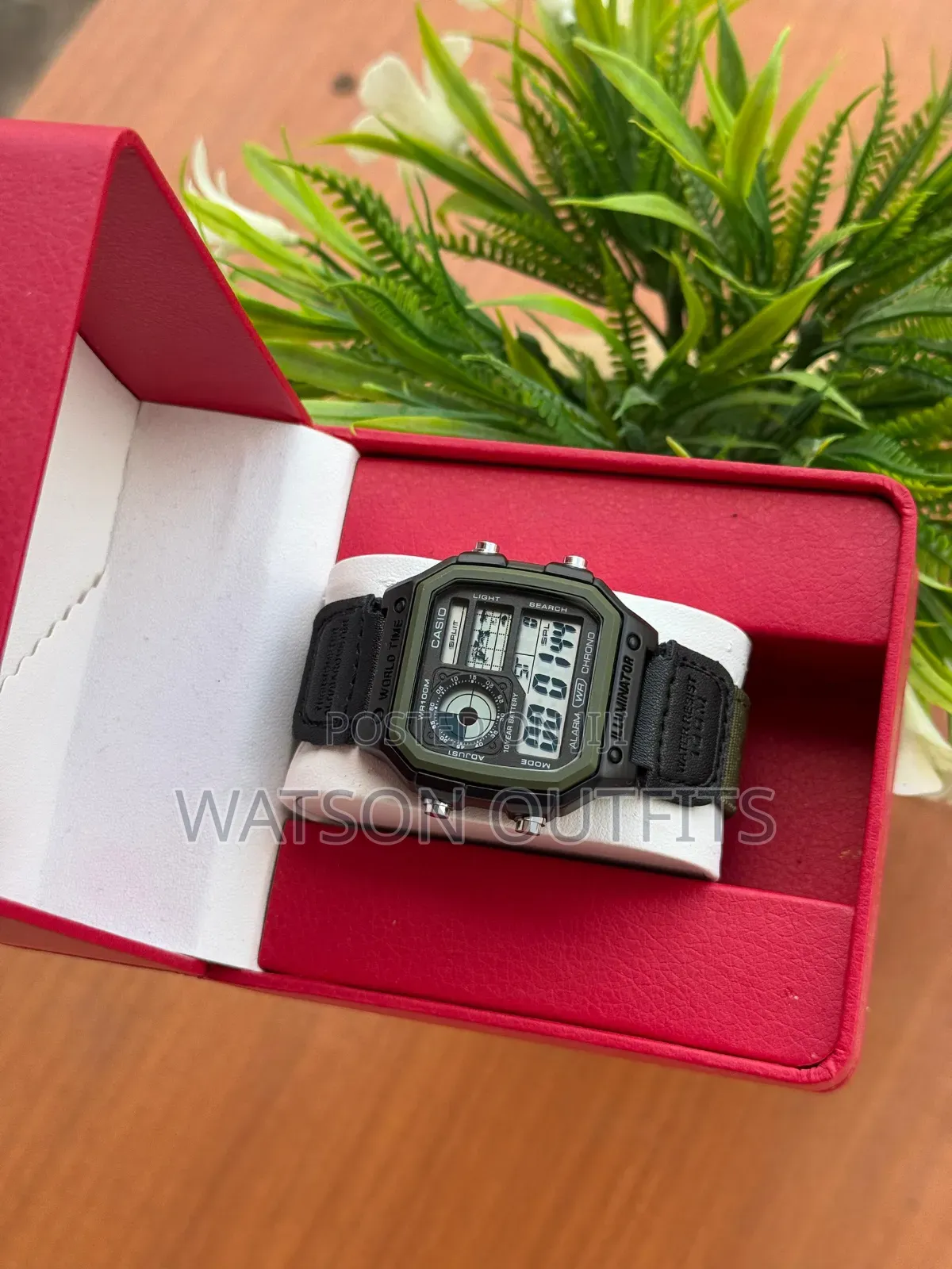 Men's New Watches World Time Casio New Model Leather Straps Smart