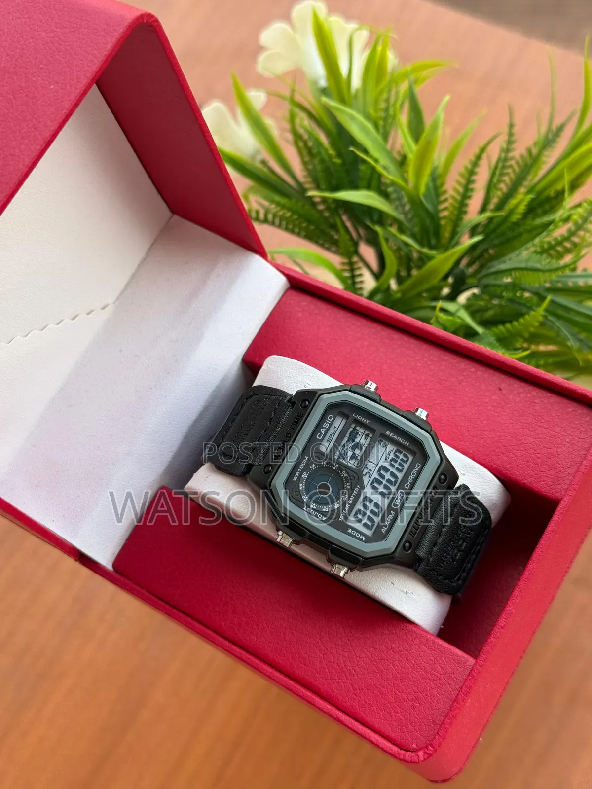 Men's New Watches World Time Casio New Model Leather Straps Smart