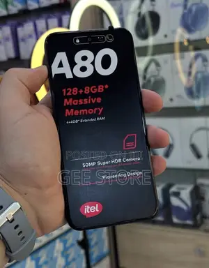 New Itel A80 128 GB Black
