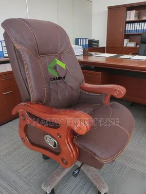 Best Leather Executive Office Chair With a Solid Wood Frame Adjustable