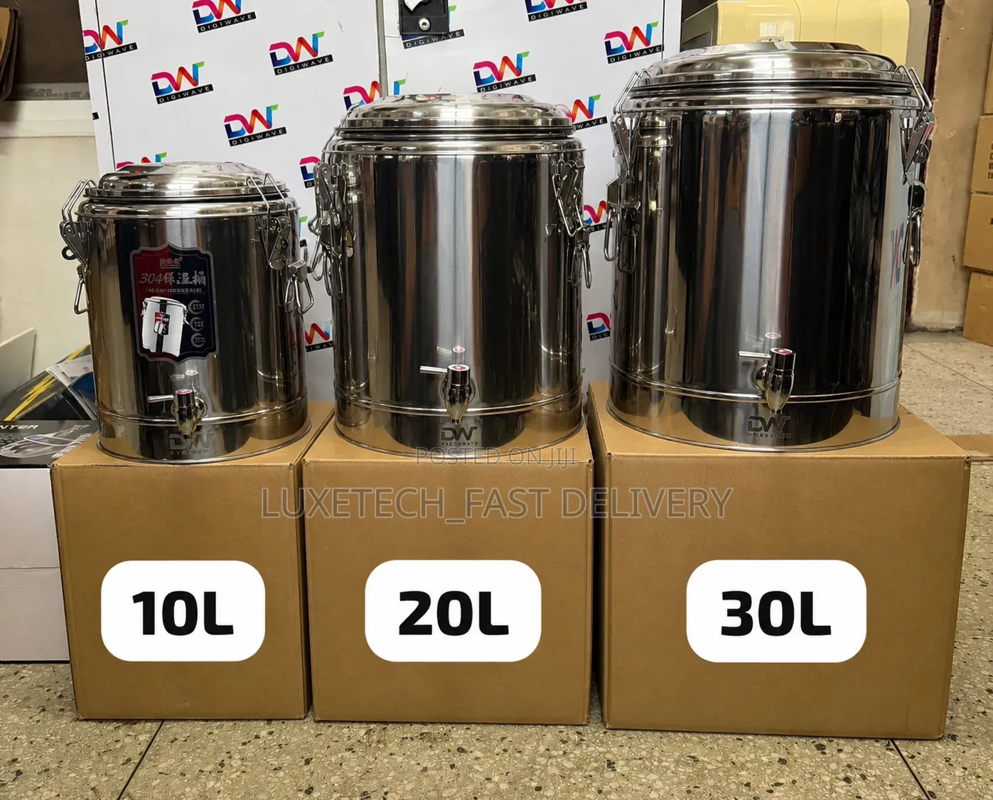 Hotel and Catering Stainless Steel Tea/Coffee Can 30 Liters (Preserve)