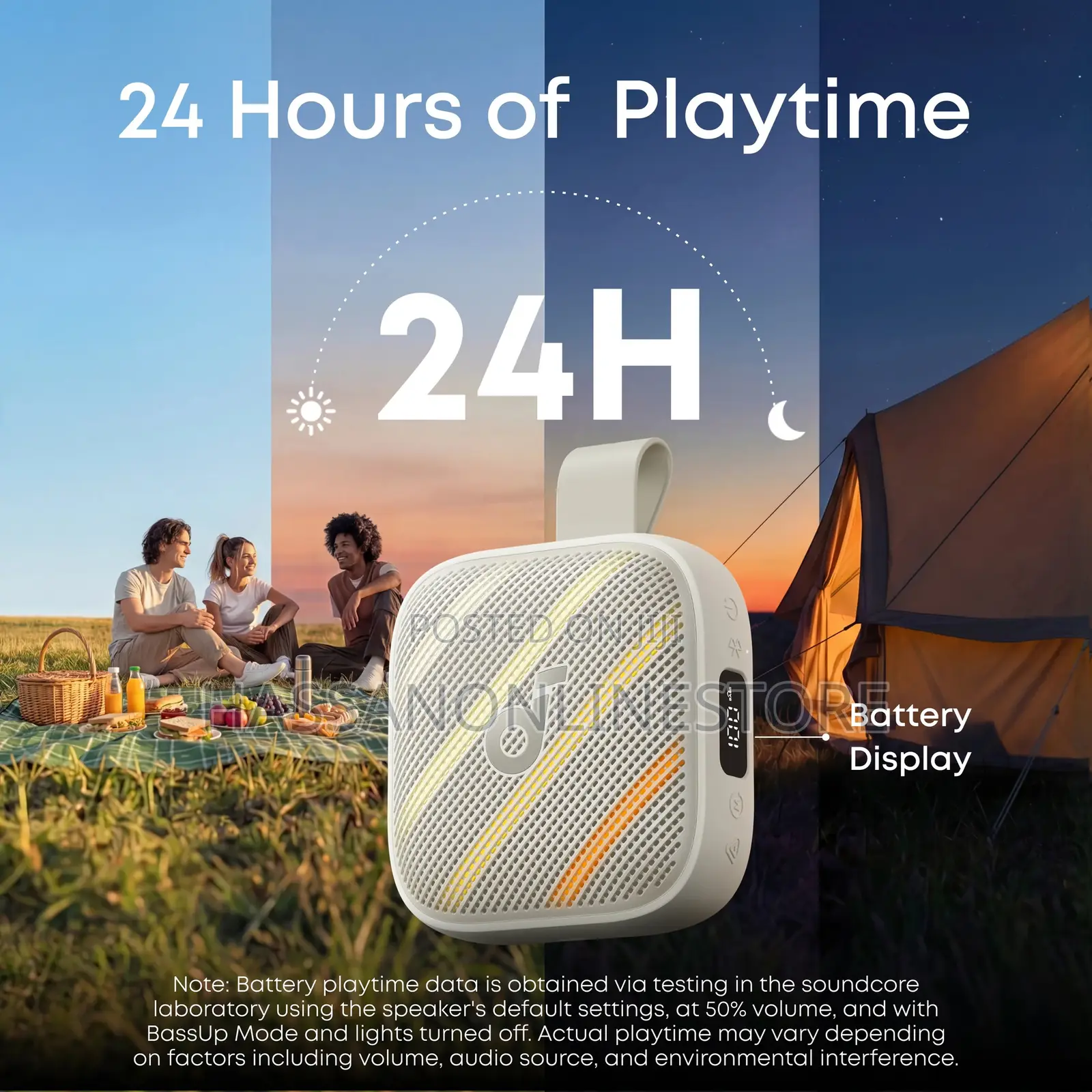 Soundcore by Anker Boom Go 3i Portable Bluetooth Speaker - 
Beige