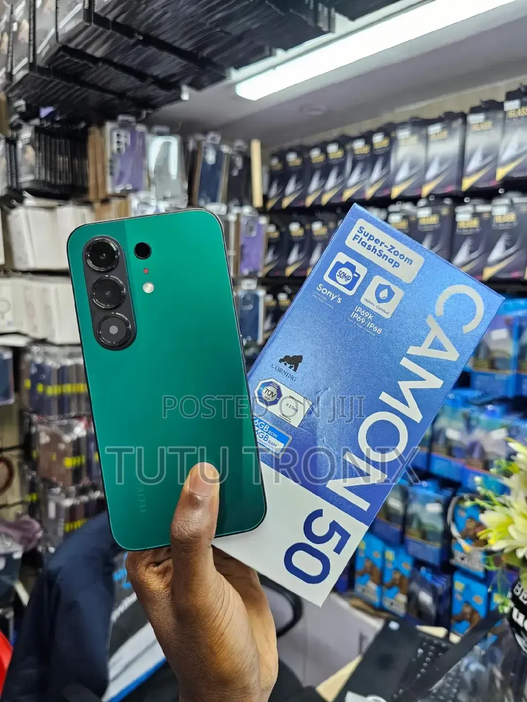 New Tecno Camon 50 256 GB Green
