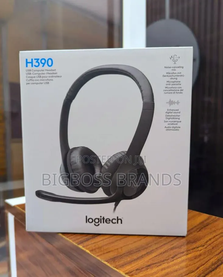 Original Logitech Usb Headset H390