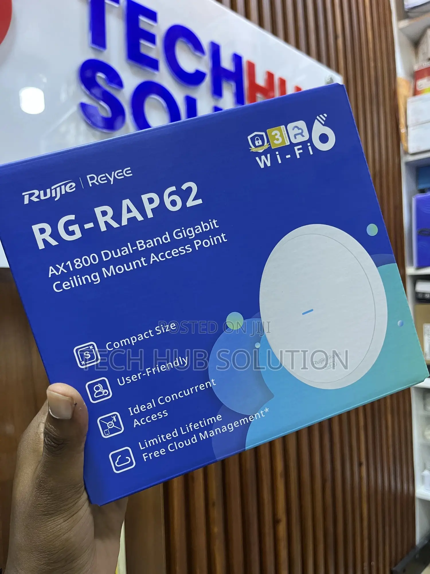 Ruijie Reyee Rg-Rap62 Wi-Fi 6 Ax1800 Ceiling Mount Access Point