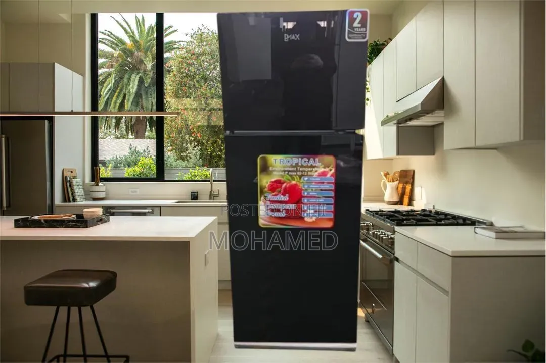  P-Max Black Glass Fridge 220l – Offer Maalum 