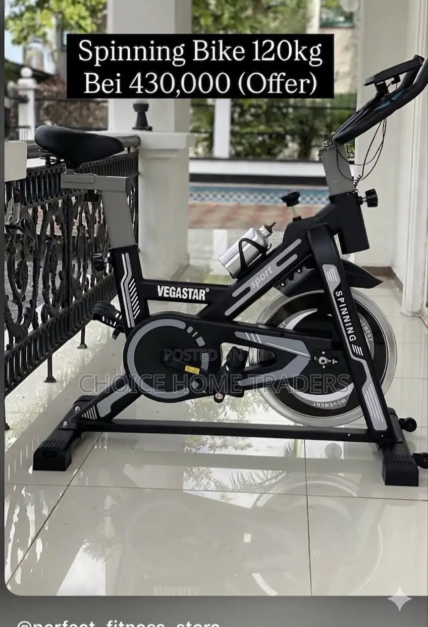 Black Spinning Bike