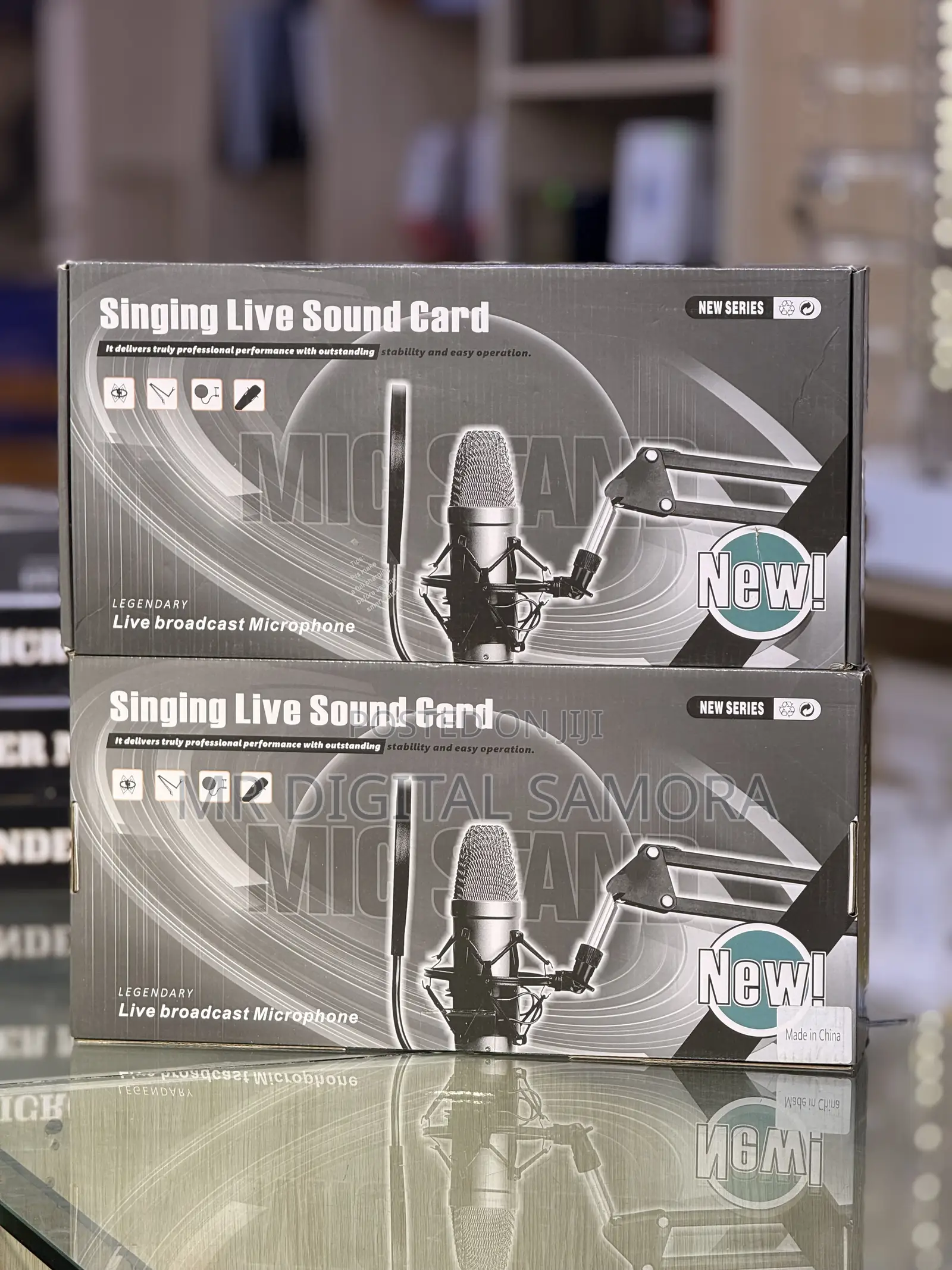 Singing Live Sound Card, Live Broadcast Microphone