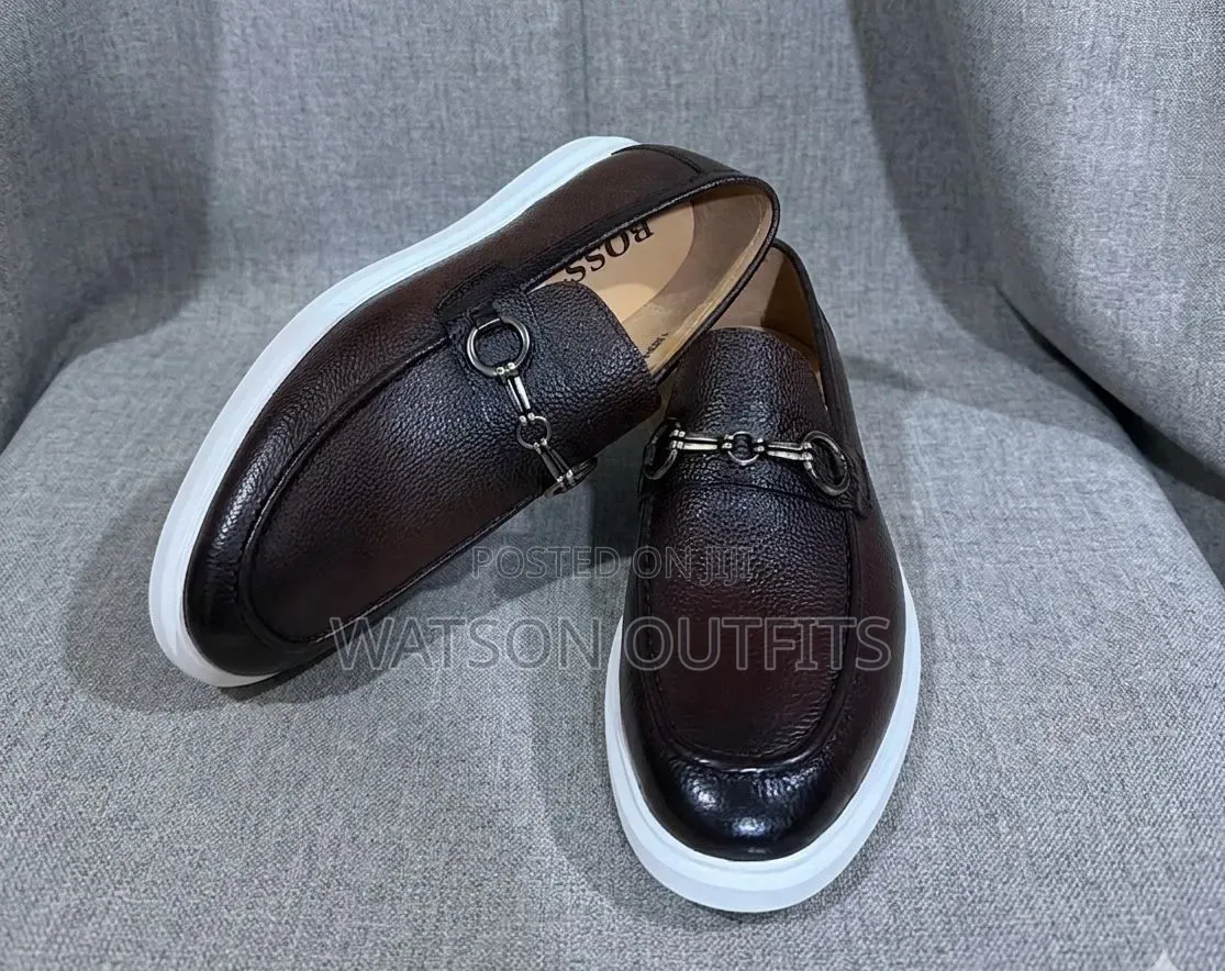 Men's Leather Shoes Boss Smartly Branded Topply Excellent