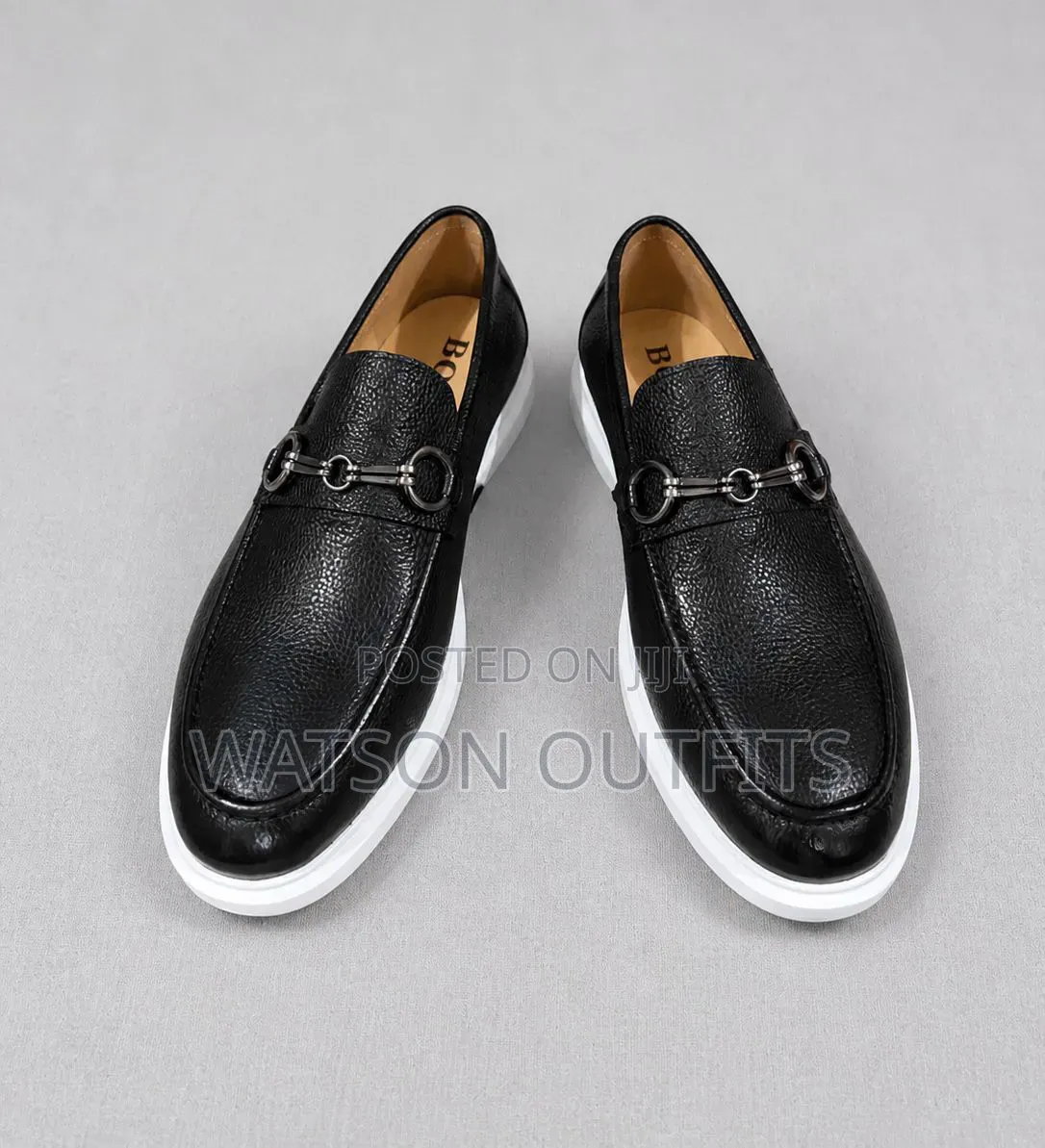 Men's Leather Shoes Boss Smartly Branded Topply Excellent