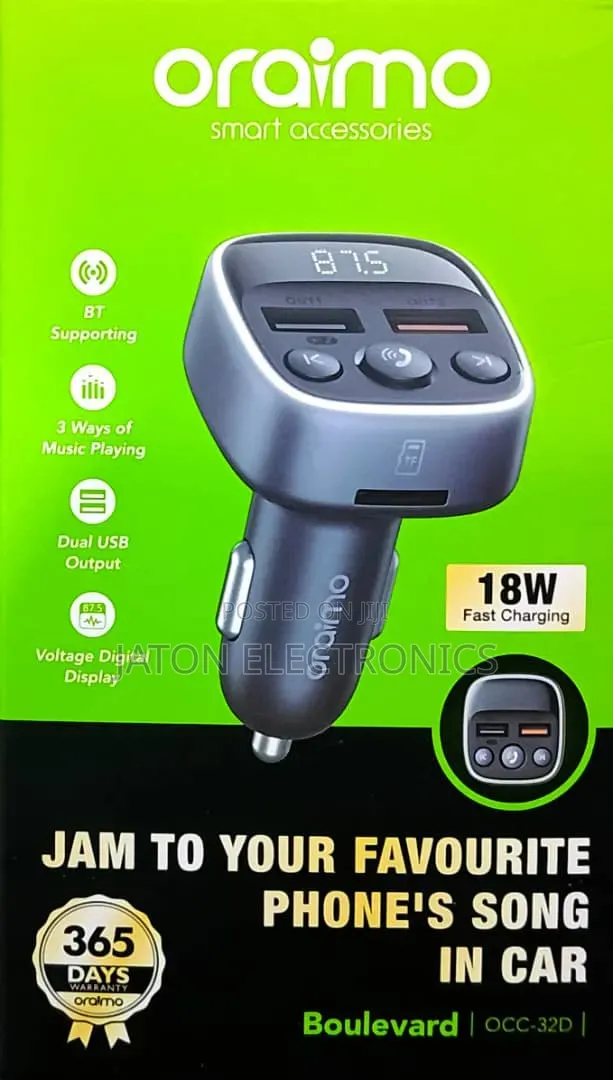 Oraimo Vehicle and Car Fast Charge 18watts
