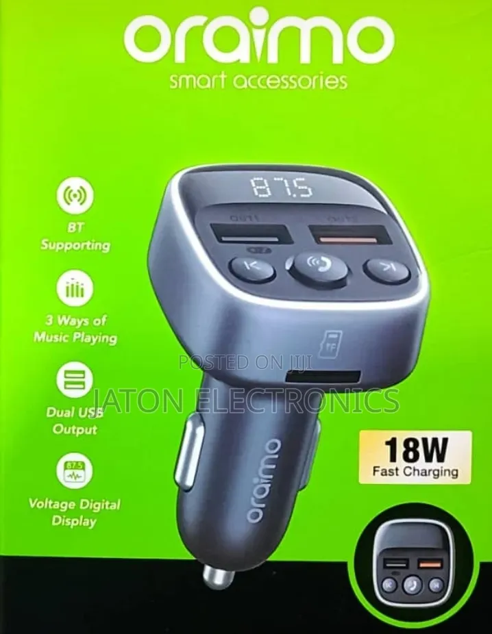 Oraimo Vehicle and Car Fast Charge 18watts