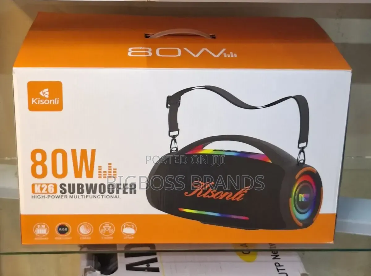 Kisonli High Power Portable Subwoofer 80w