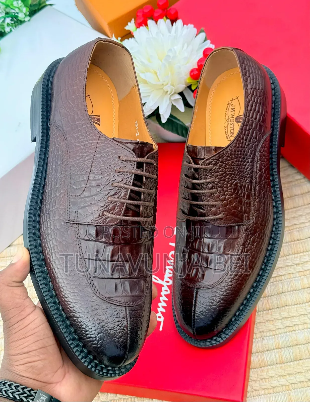 Weston Crocodile  Leather Shoes 