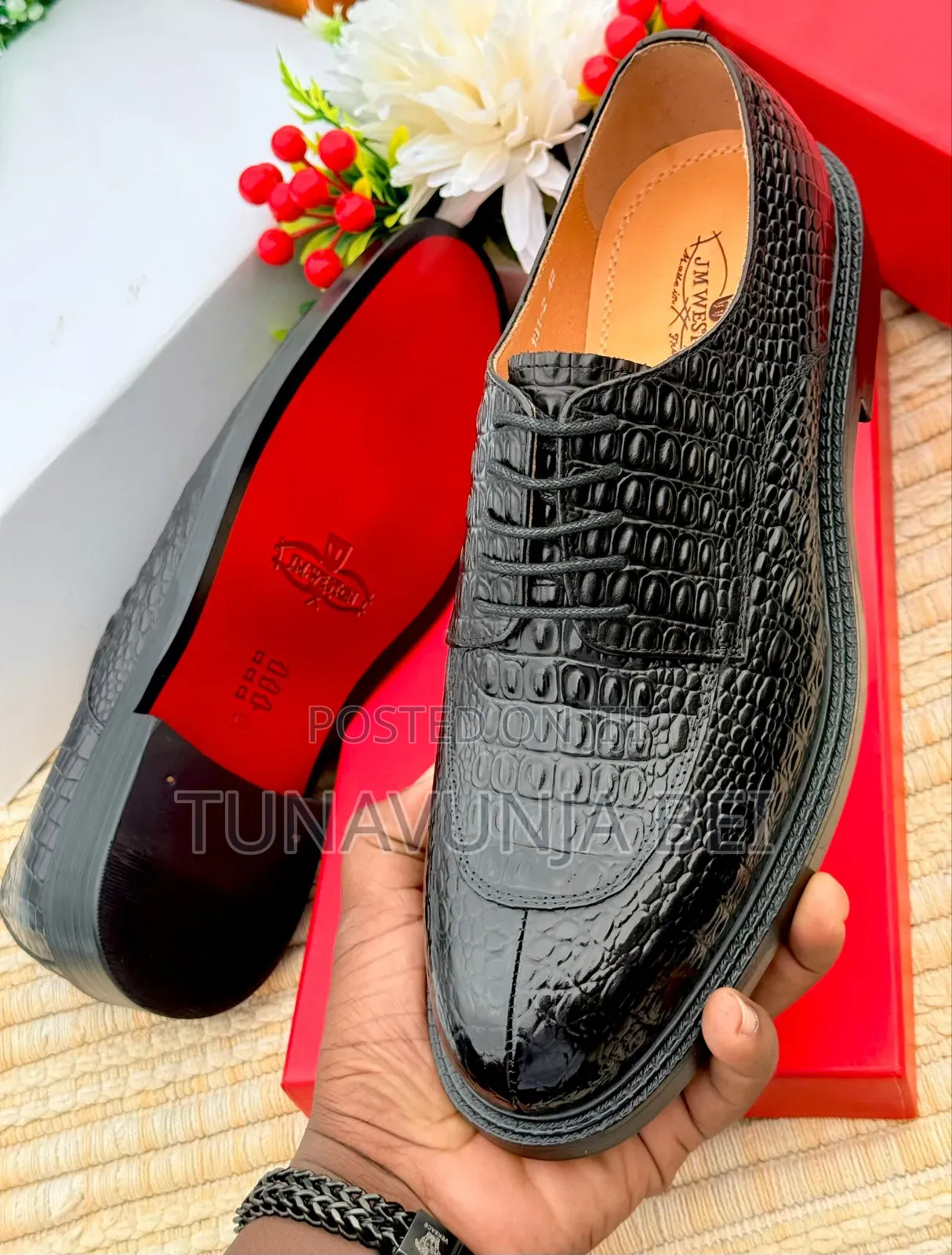 Weston Crocodile  Leather Shoes 