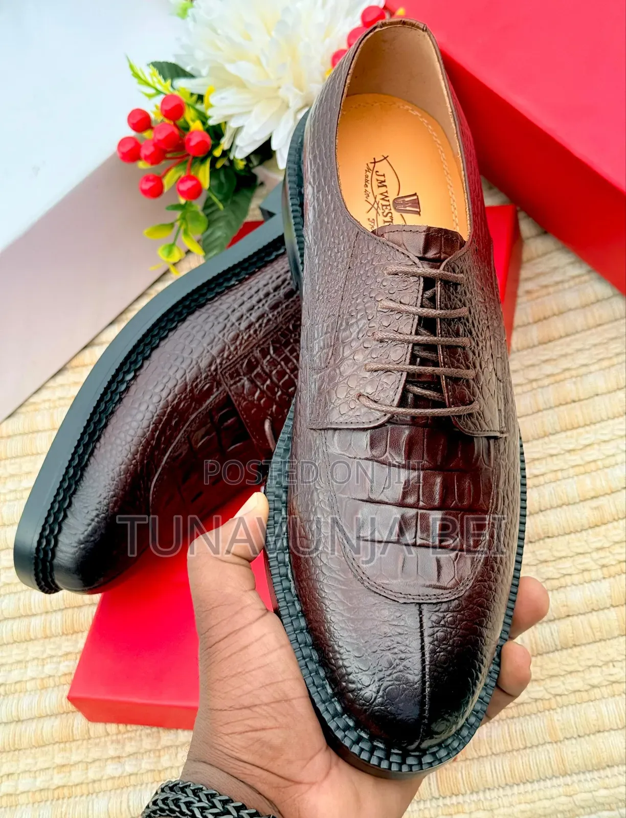 Weston Crocodile  Leather Shoes 