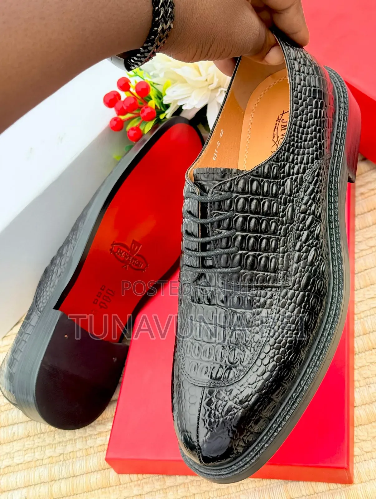 Weston Crocodile  Leather Shoes 