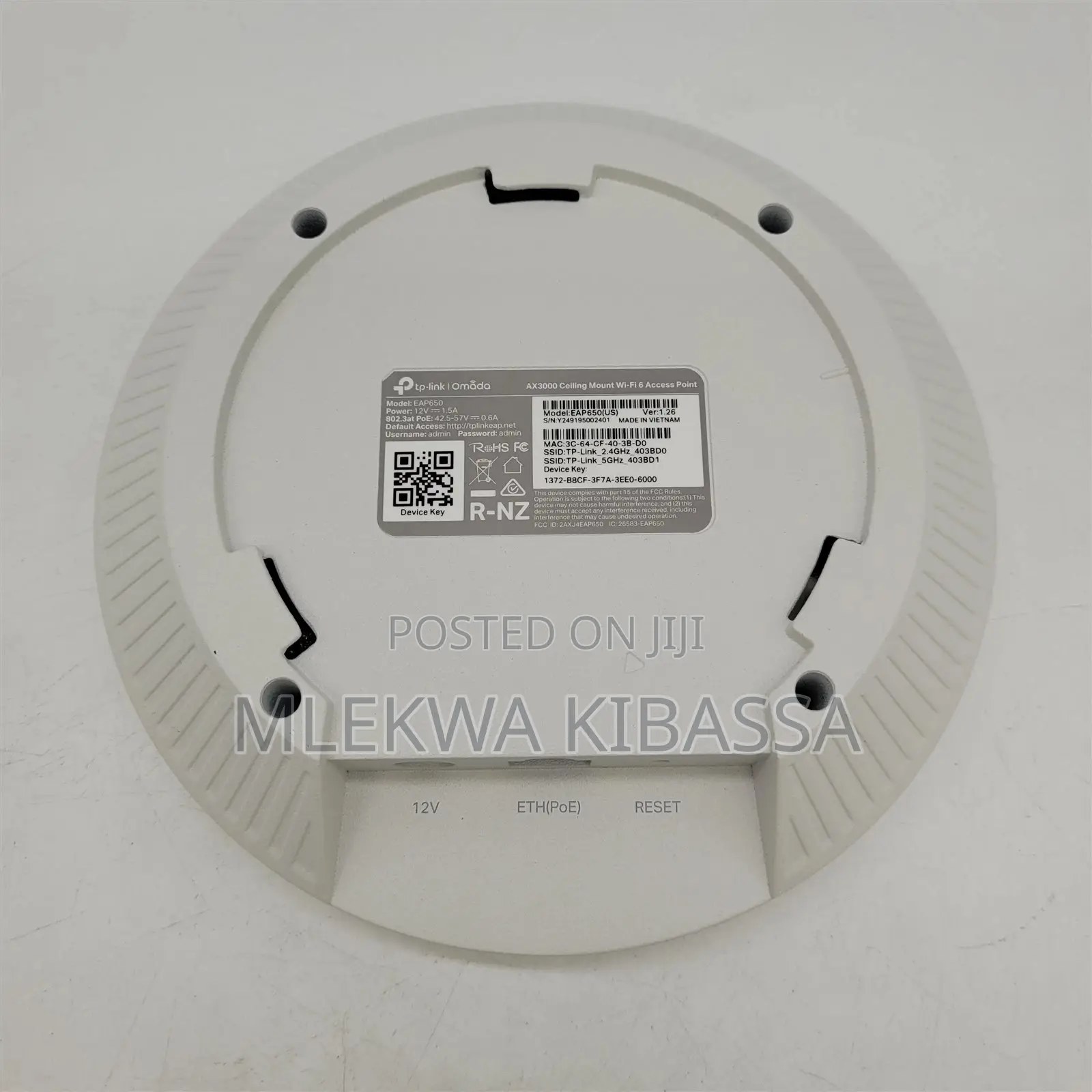 Tp-Link Eap653 Omada Ax3000 Ceiling Mount Wifi 6 Access Point Poe
