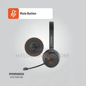 Porodo Office Wireless Headset - Black