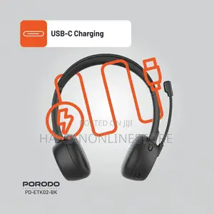 Porodo Office Wireless Headset - Black