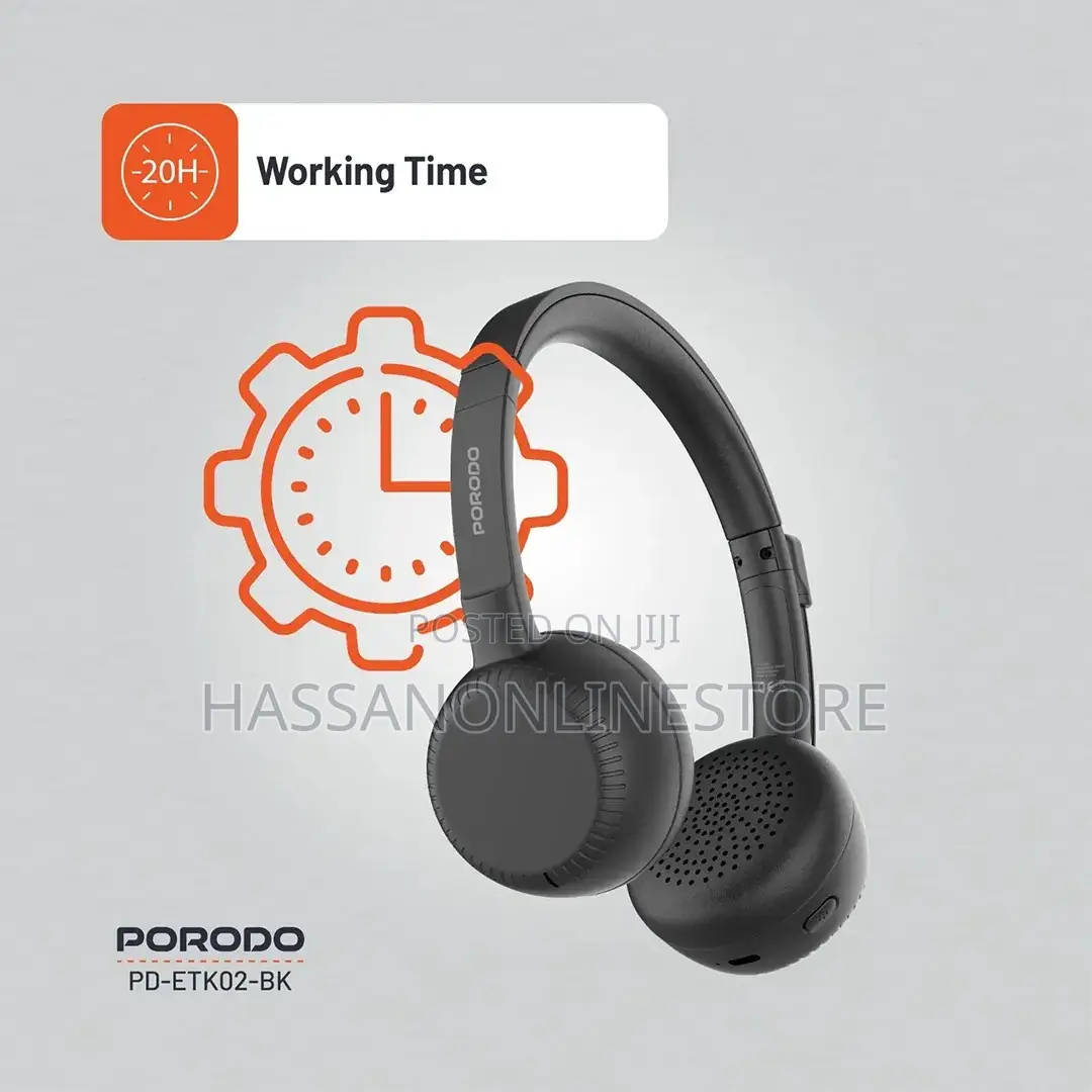 Porodo Office Wireless Headset - Black