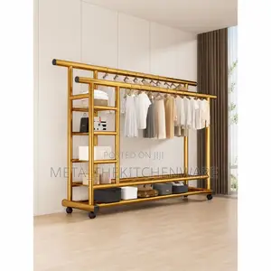 Gold Parrallel Bars Clothes Drying Rack